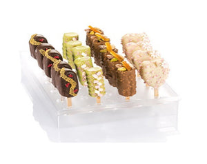 Espogel UP Mini Ice-Cream-Pop Display Holder, Frosted Clear